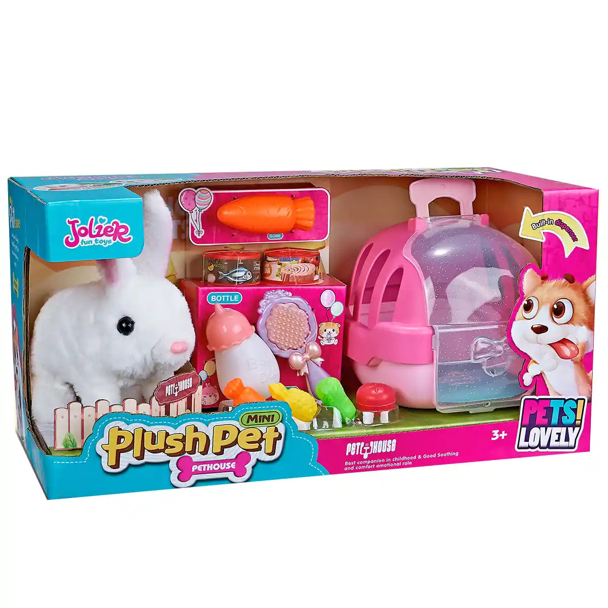 Electronic Plush Pet Bunny With Accessories 3yrs+ MC-1065