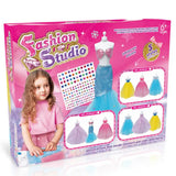 DIY HANDMADE CLOTHING DESIGN SET (3 PIECES, PINK/YELLOW/BLUE, 1 PERSON TABLE)6YRS+