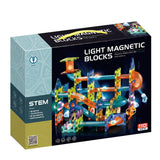 Magic Magnetic Paradise (Magnetic Light Ball Track Building Block) 110pcs Barrel 3yrs