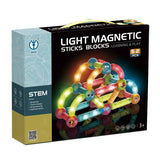 Light magnetic rod building block 52pcs 3YRS+