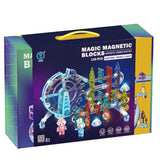 Magnetic Ball Track Building Blocks (Electric, Light and Music) 120pcs 3yrs+