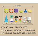 Magic Magnetic Paradise (Color Window Magnetic Chip Building Blocks) 155pcs 3yrs+