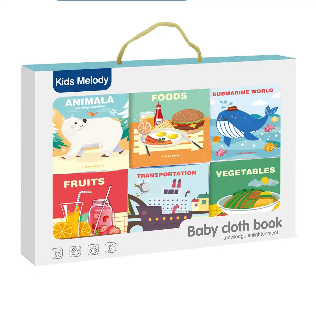 Play House Series Cloth Book (6 Mixed) 0M+