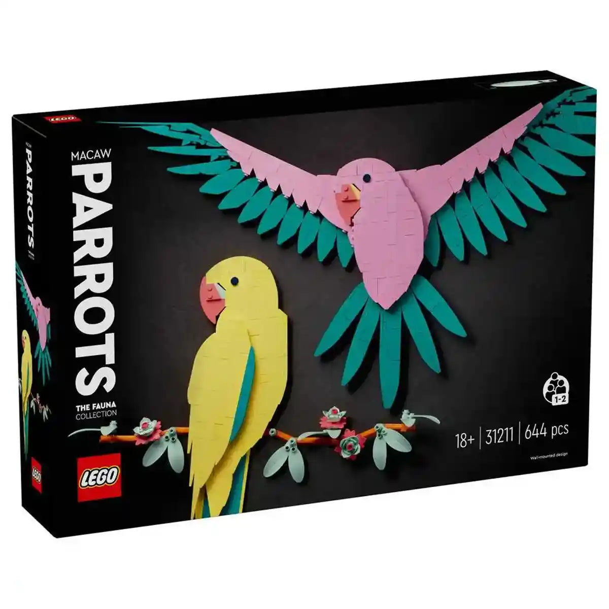 LEGO Art The Fauna Collection – Macaw Parrots 31211 - Kiddy Zone