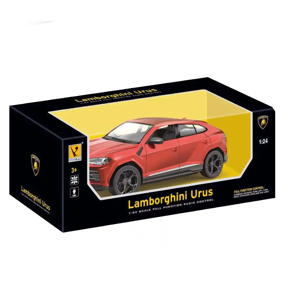 Gk R/C 1:24 Lamborghini Urus (Red, White, Silver Grey) Car 3yrs+