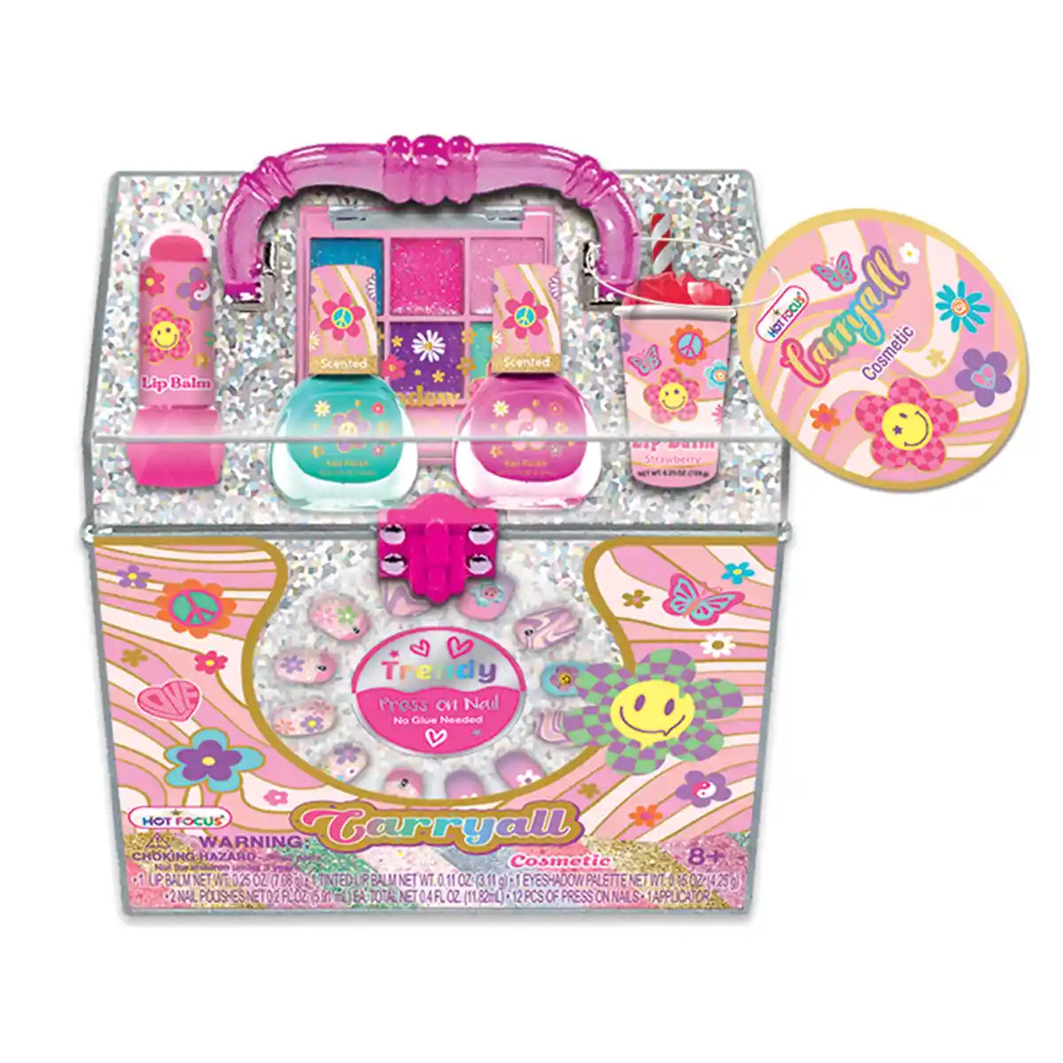 Carry All Cosmetic, Groovy Flower - Kiddy Zone