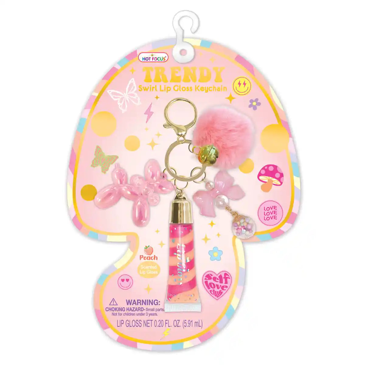 Lip Gloss with Key Chain, Good Day