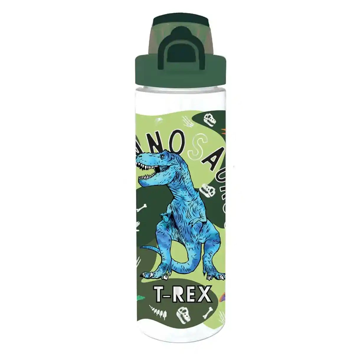 Pop Open Water Bottle w/ball point pen & Sticker, Dino
