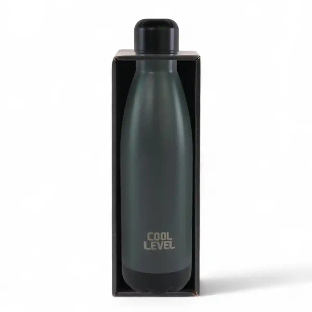 Grey & Black-Vacuum Water Bottle 500ML - Kiddy Zone