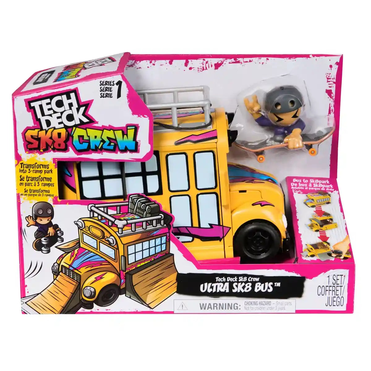Tech Deck SK8 Crew Ultra SK8 Bus Plyst - Kiddy Zone