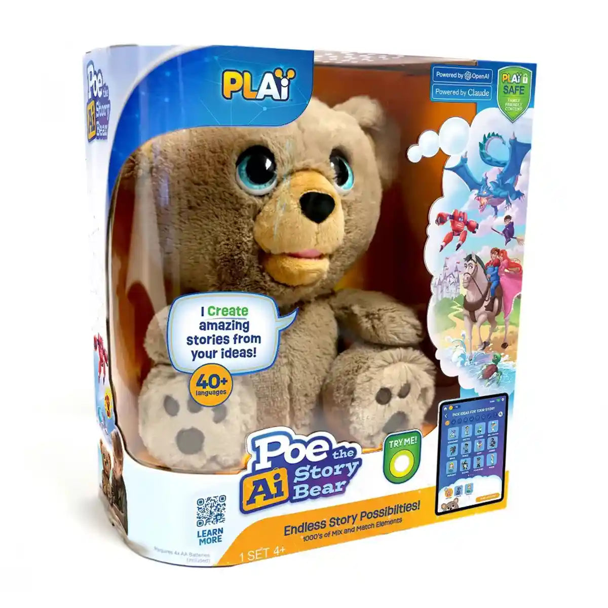 Poe the AI Story Bear - Kiddy Zone