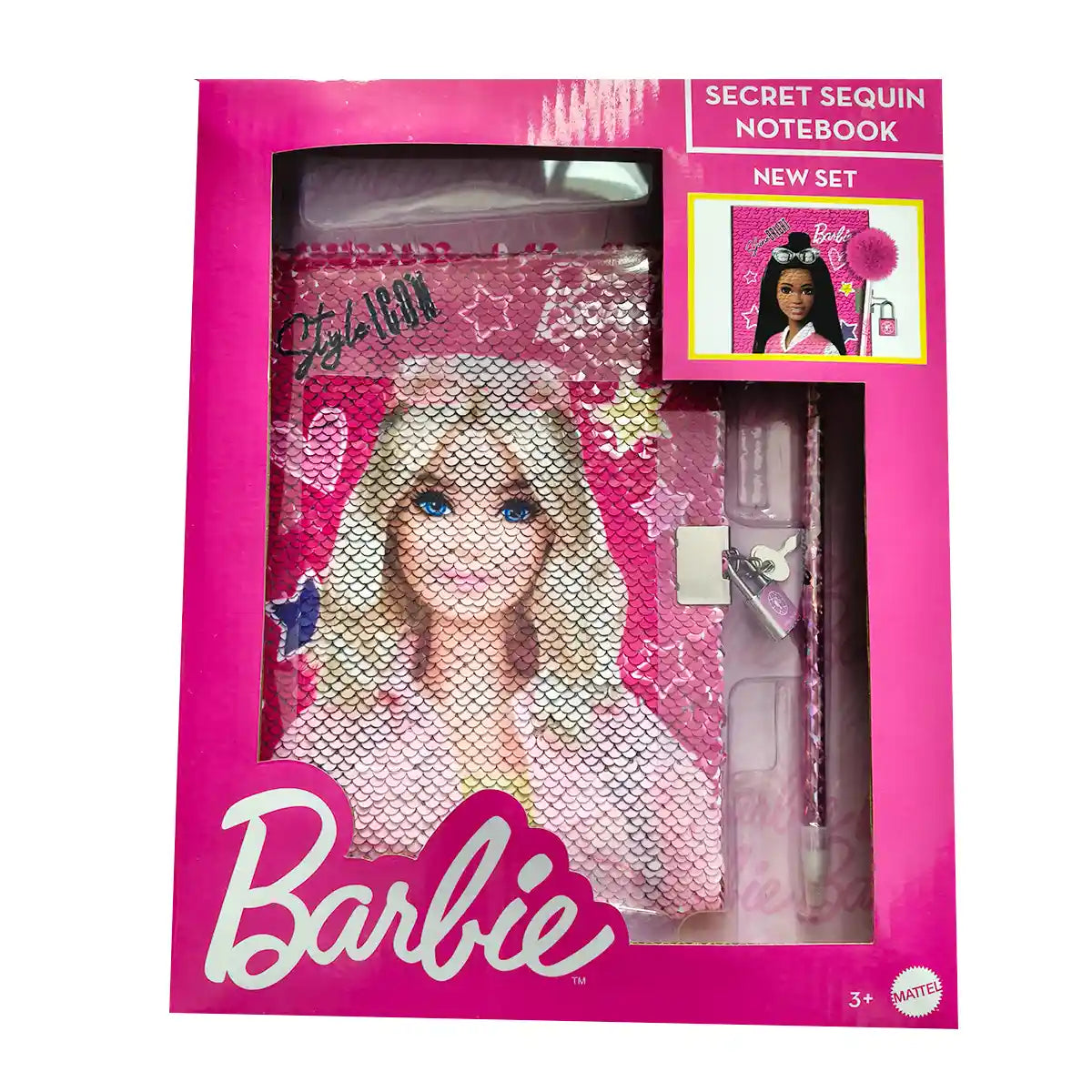 Barbie Secret Sequin Notebook - Kiddy Zone