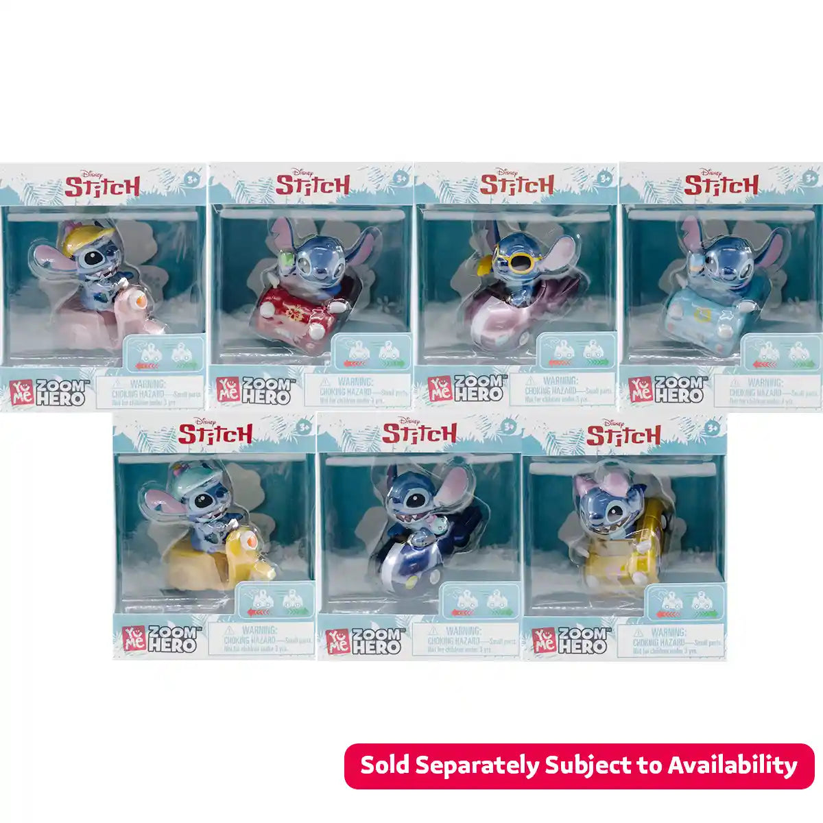 LILO&STITCH ZOOM HERO PULLBACK 7ASST