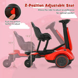 Go-Kart with 2-Way Adjustable Seat for 3Yrs+ Red - Kiddy Zone