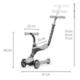 SEMA PRO 5IN1 SCOOTER WITH LED FLASHING FRONT WHEELS GREEN - Kiddy Zone