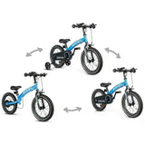 QPLAY MINIBY 3in1 bicycle (14inch) Blue - Kiddy Zone