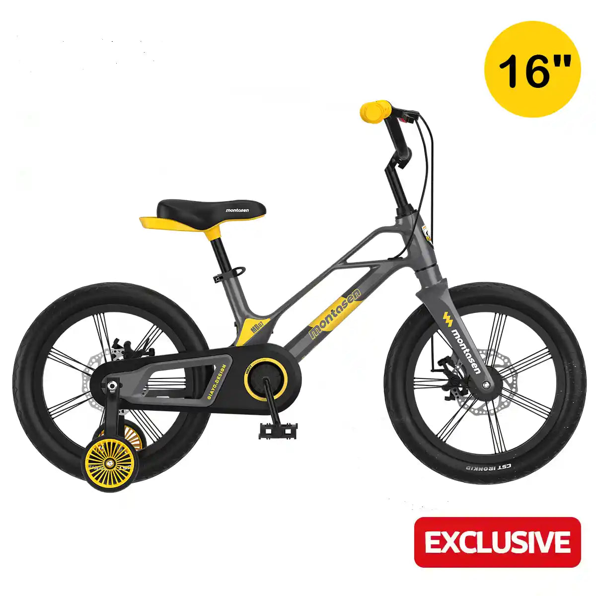 Montasen 16'' Magnesium Children Bicycle MB07 GREY