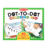 Md 123 Dot-To-Dot Coloring Pads - Pets