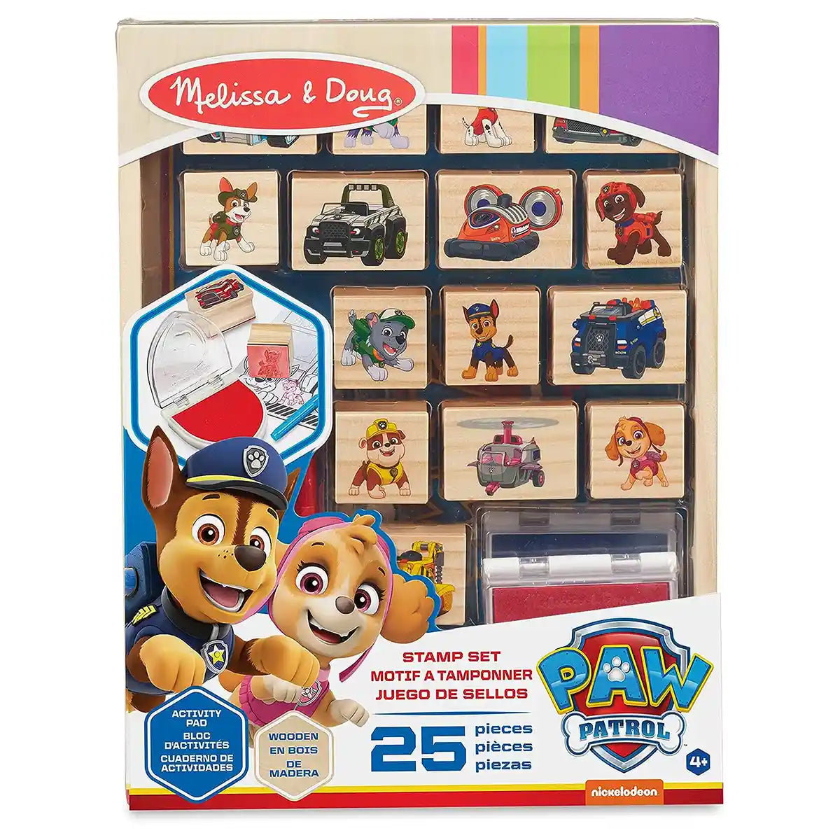 Md Paw Patrol Wooden Stamps Activity Set