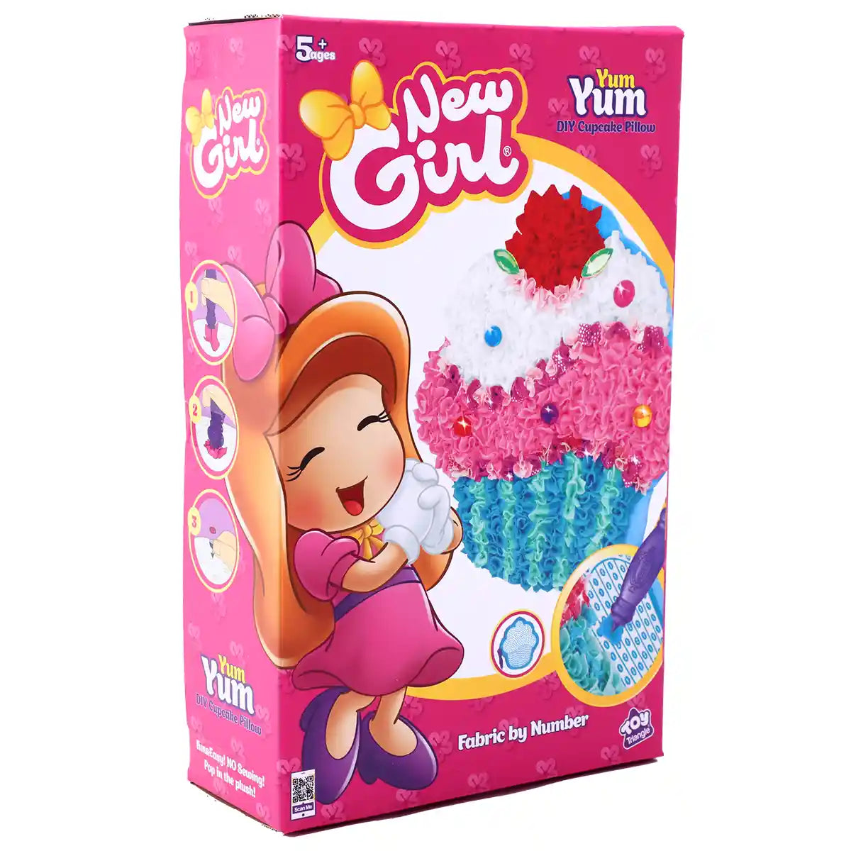 New Girl DIY Pillow Yum Yum Cupcake - Kiddy Zone