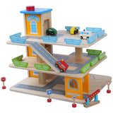 3 Storey Wooden Garage (No Helicopter) - Kiddy Zone