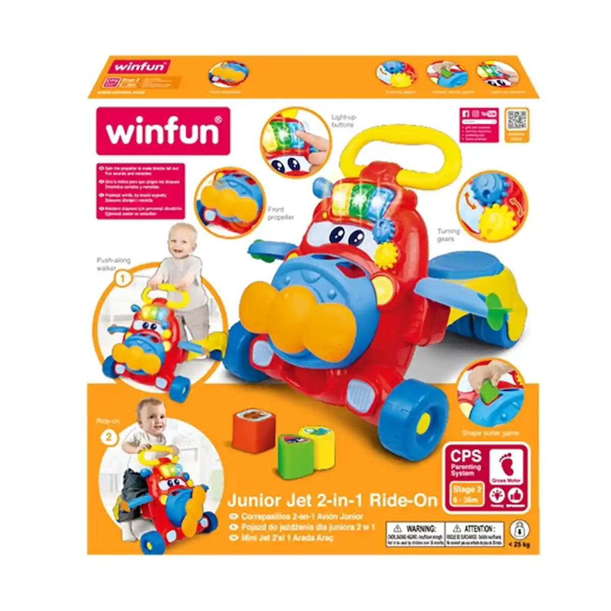 Winfun Junior Jet 2-In-1 Ride-On - Kiddy Zone