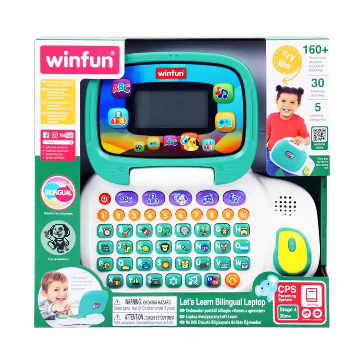 Winfun Let's Learn Bilingual Laptop - Kiddy Zone