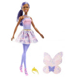 Barbie Dreamtopia Fairy Doll, Purple Hair & Star-Decorated Wings - Kiddy Zone