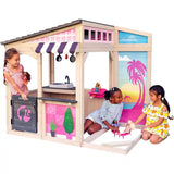 KidKraft Barbie Seaside Wooden Playhouse - Kiddy Zone