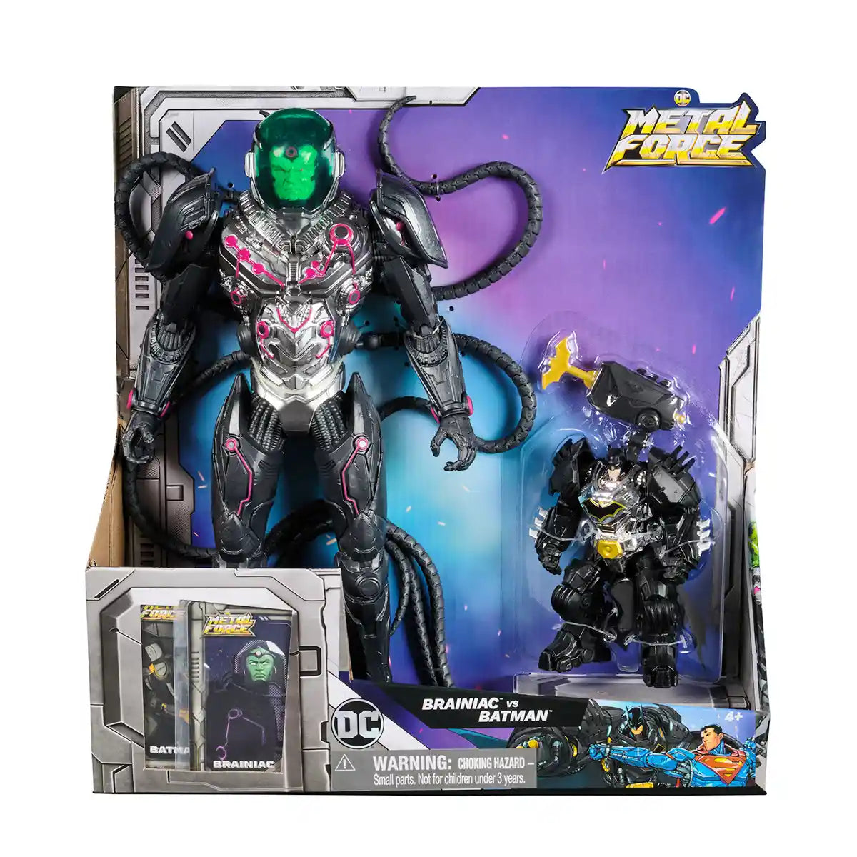 DC Metal Force Fig 12" Brainiac Vs Batman - Kiddy Zone
