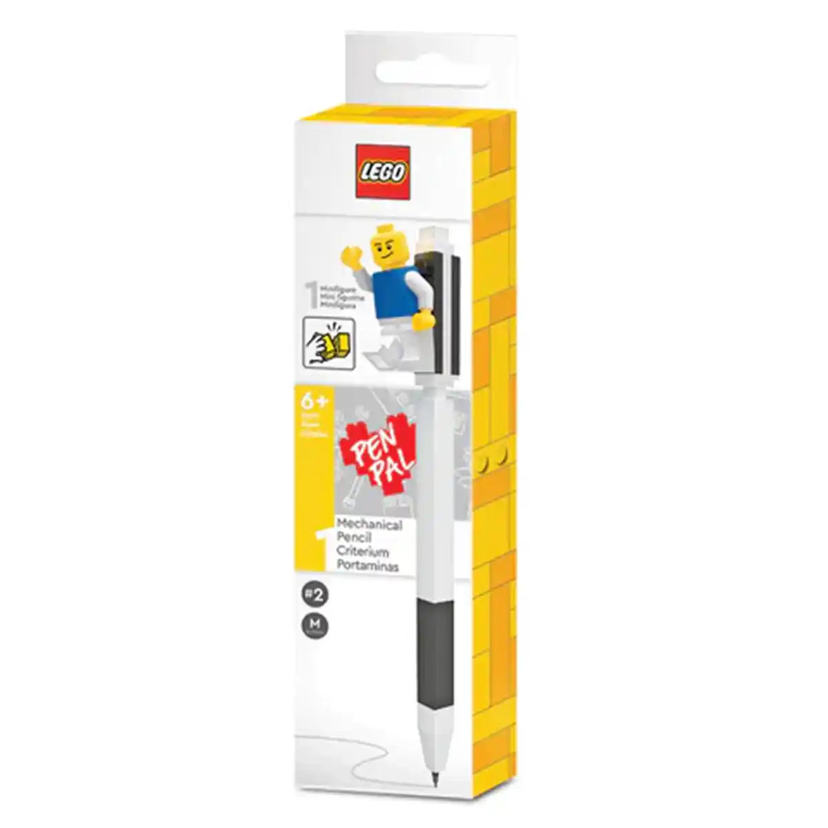 Lego IQ Pen Pal Mechanical Pencil w/ Minifigure Black - Kiddy Zone