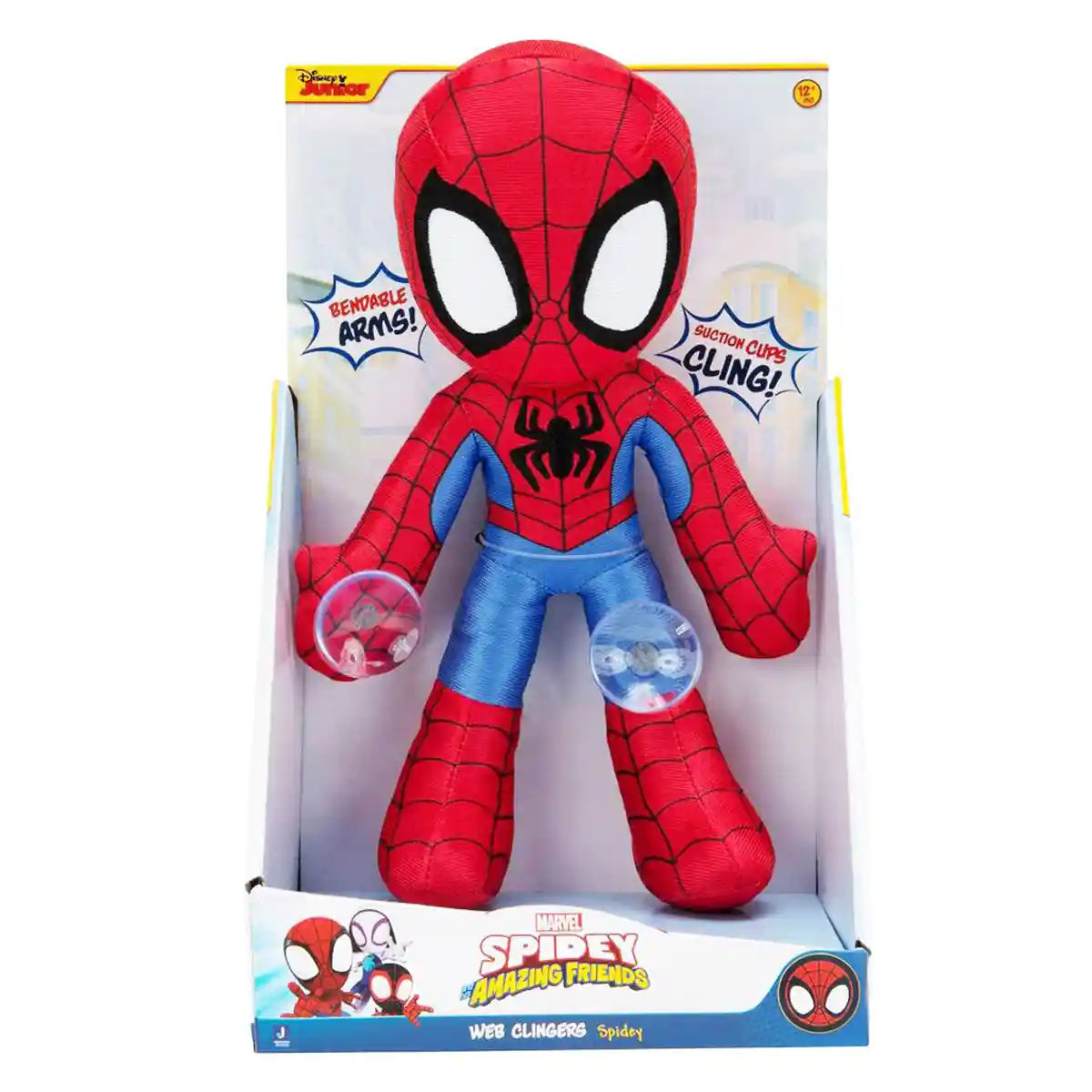 Spidey N Friends Little Plu Web Cling 9" - Kiddy Zone