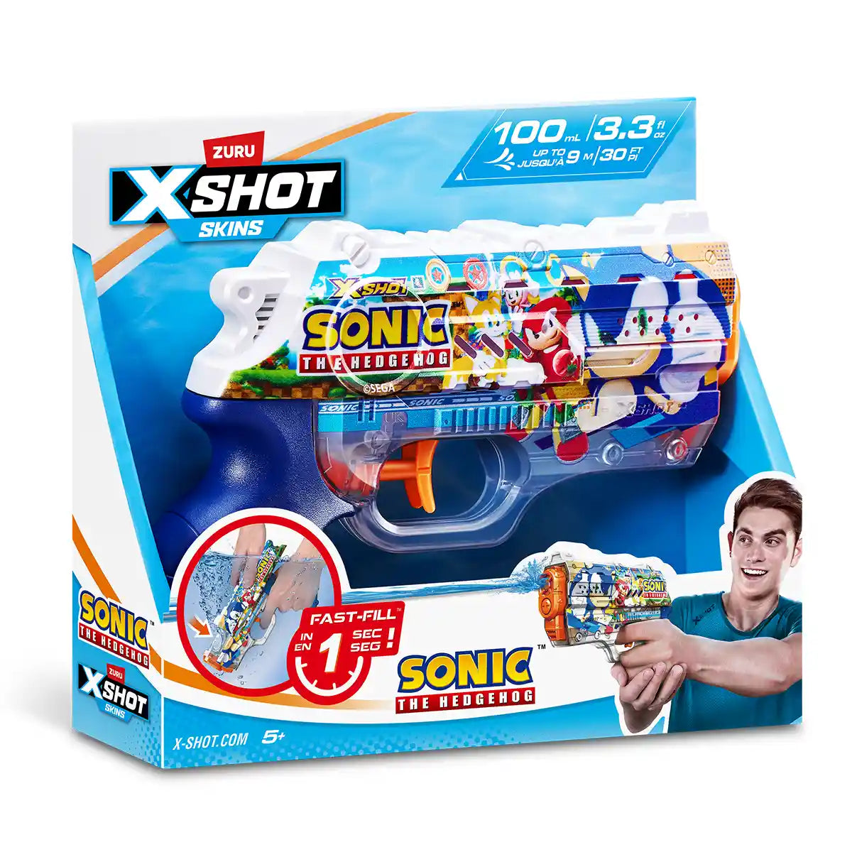 X-Shot Water Nano Fast-Fill Skins Sonic