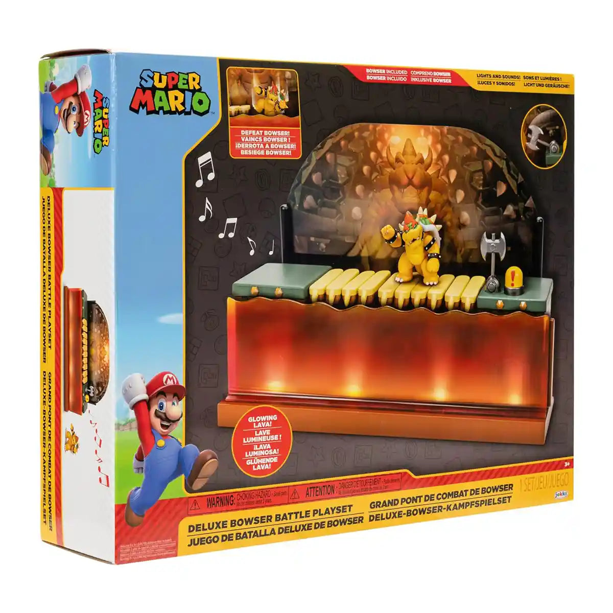 Nintendo 2.5" Bowser Battle Playset Dlx - Kiddy Zone