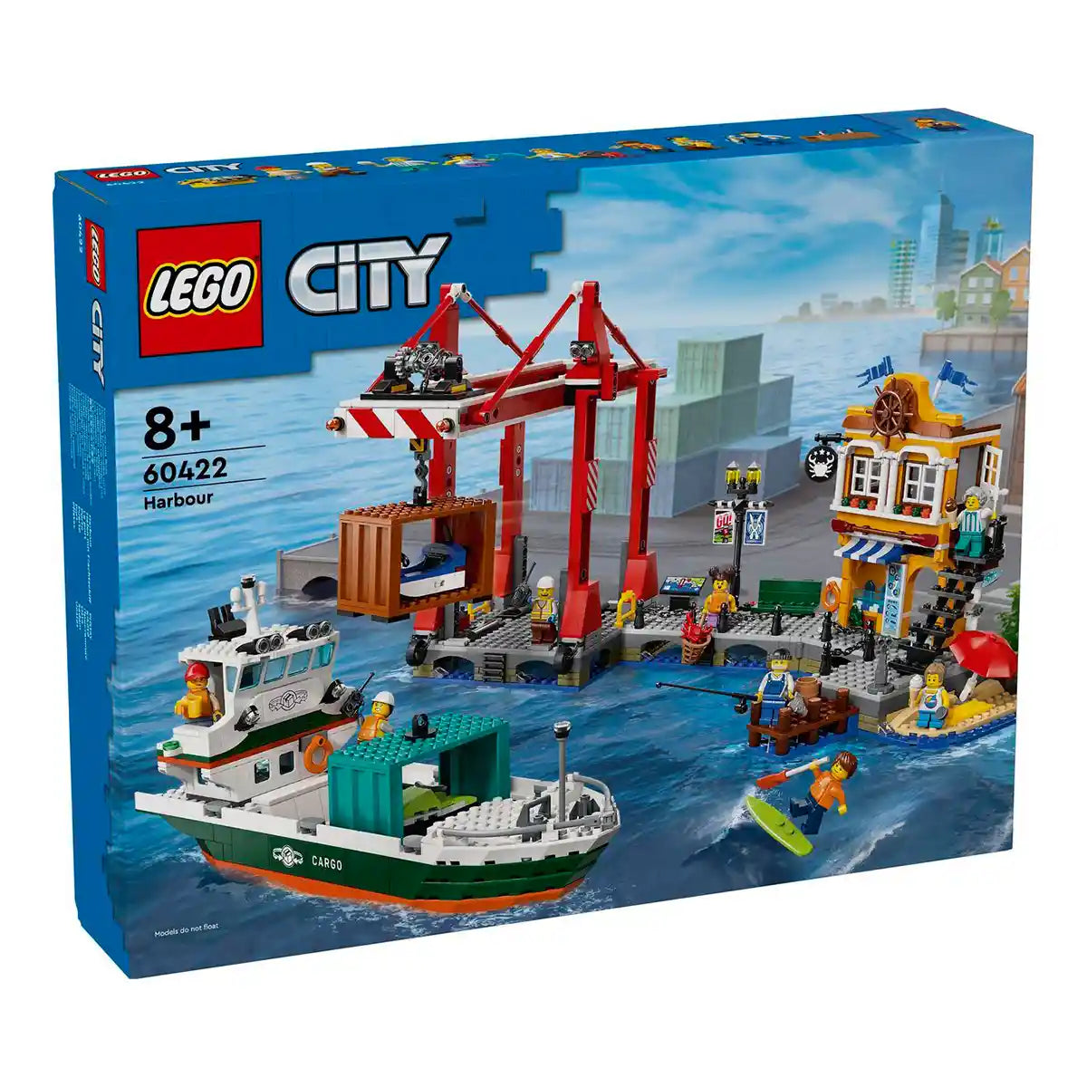 Lego My City Seaside Harbor with Cargo Ship V29 60422 - Kiddy Zone