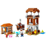 Lego-Minecraft The Pillager Outpost And Ravager 21278