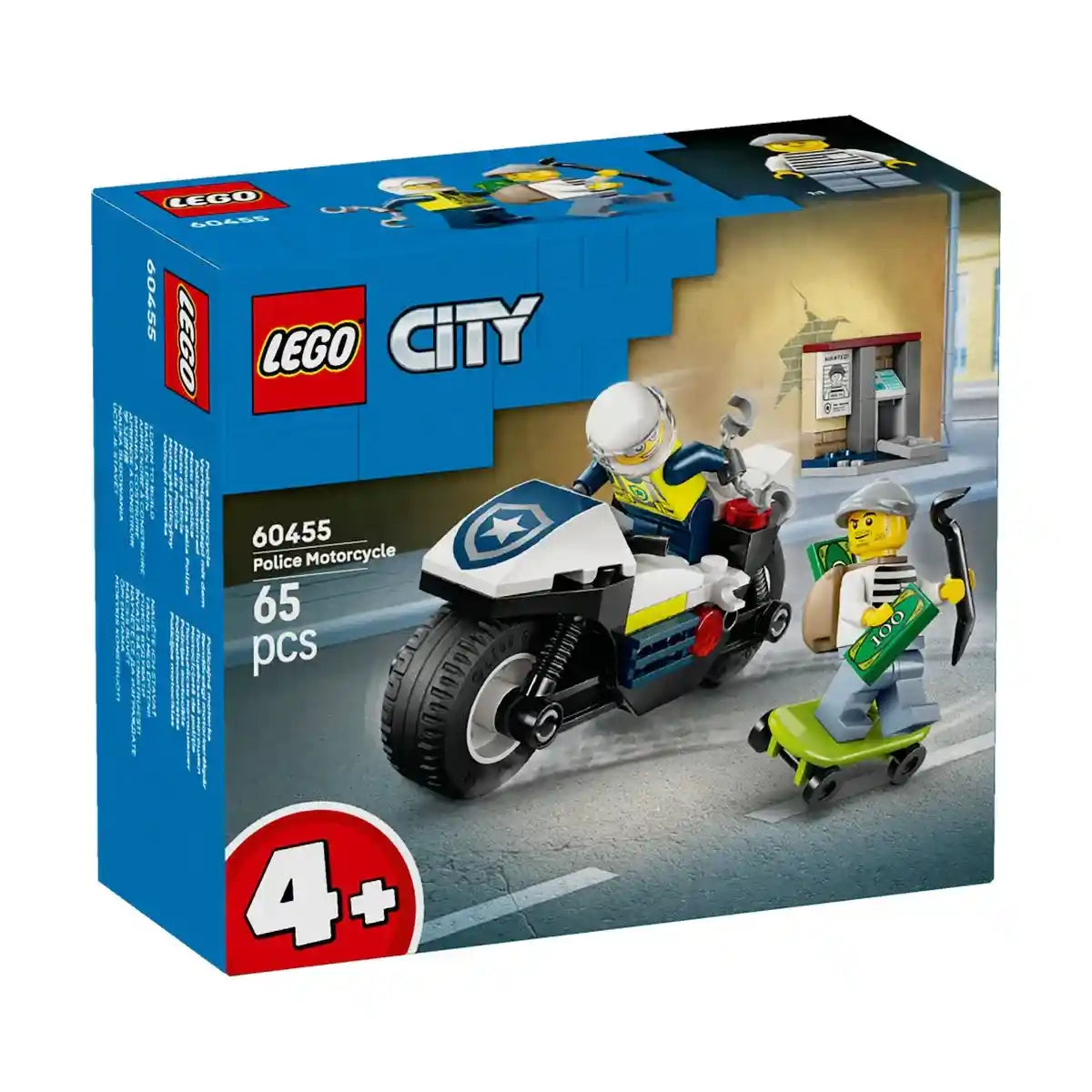 Lego-City 60455 Police Motorcycle Chase V29 - Kiddy Zone