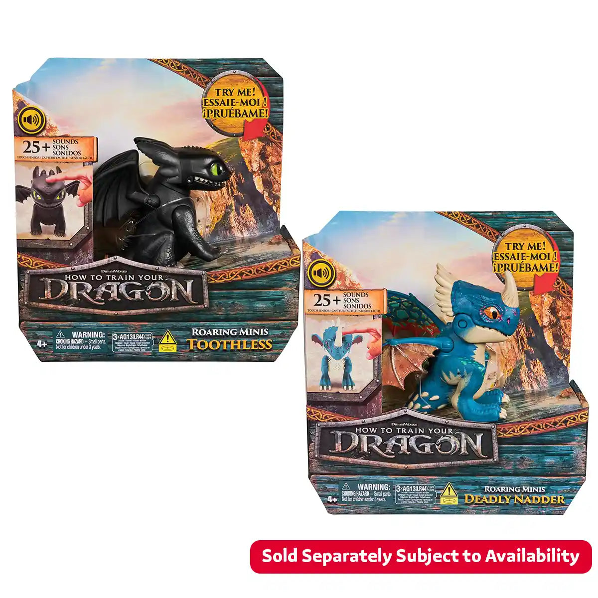 HTTY Dragon Movie Mini Interactive Dragon Asst.