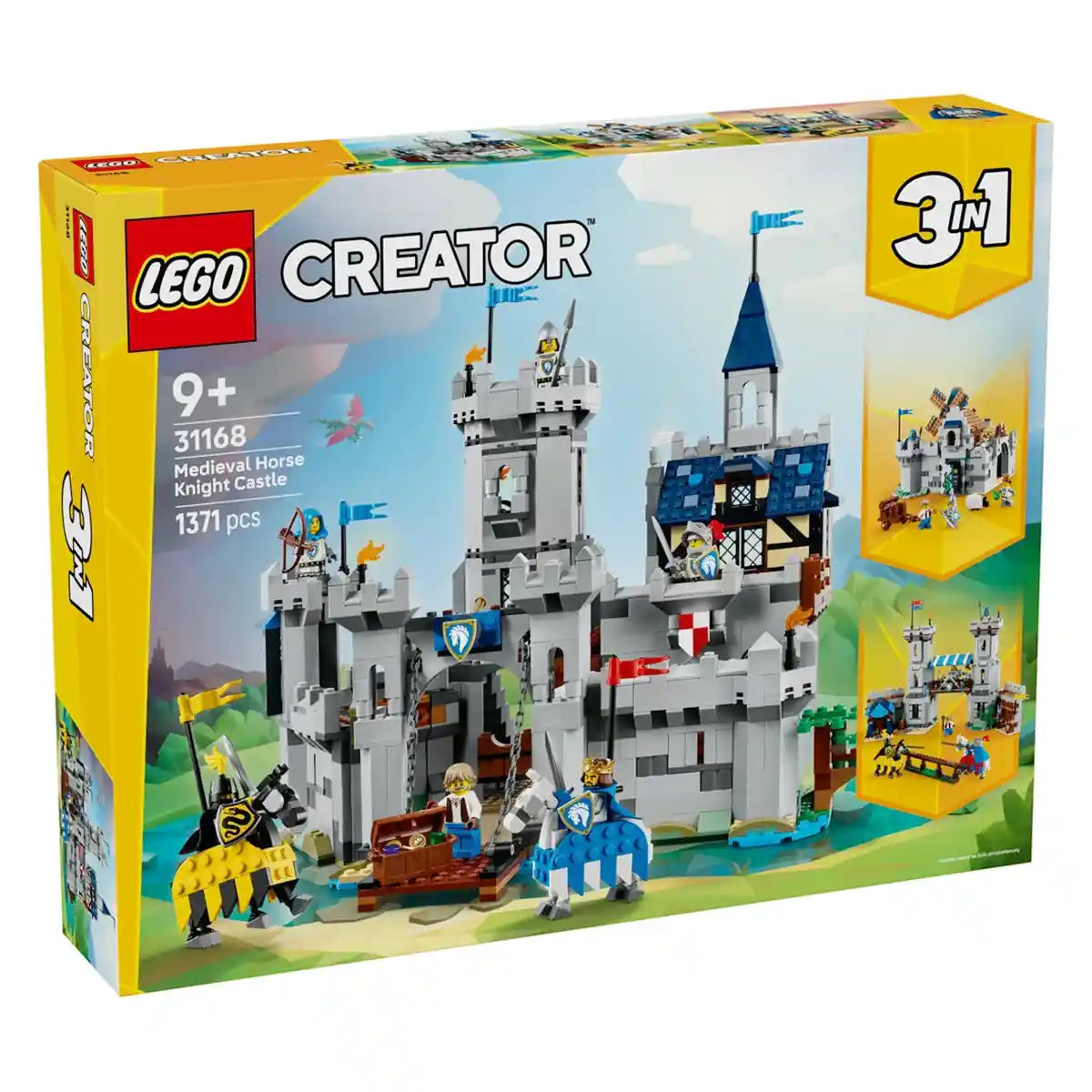 LEGO-Creator 3in1 31168 Medieval Horse Knight Castle