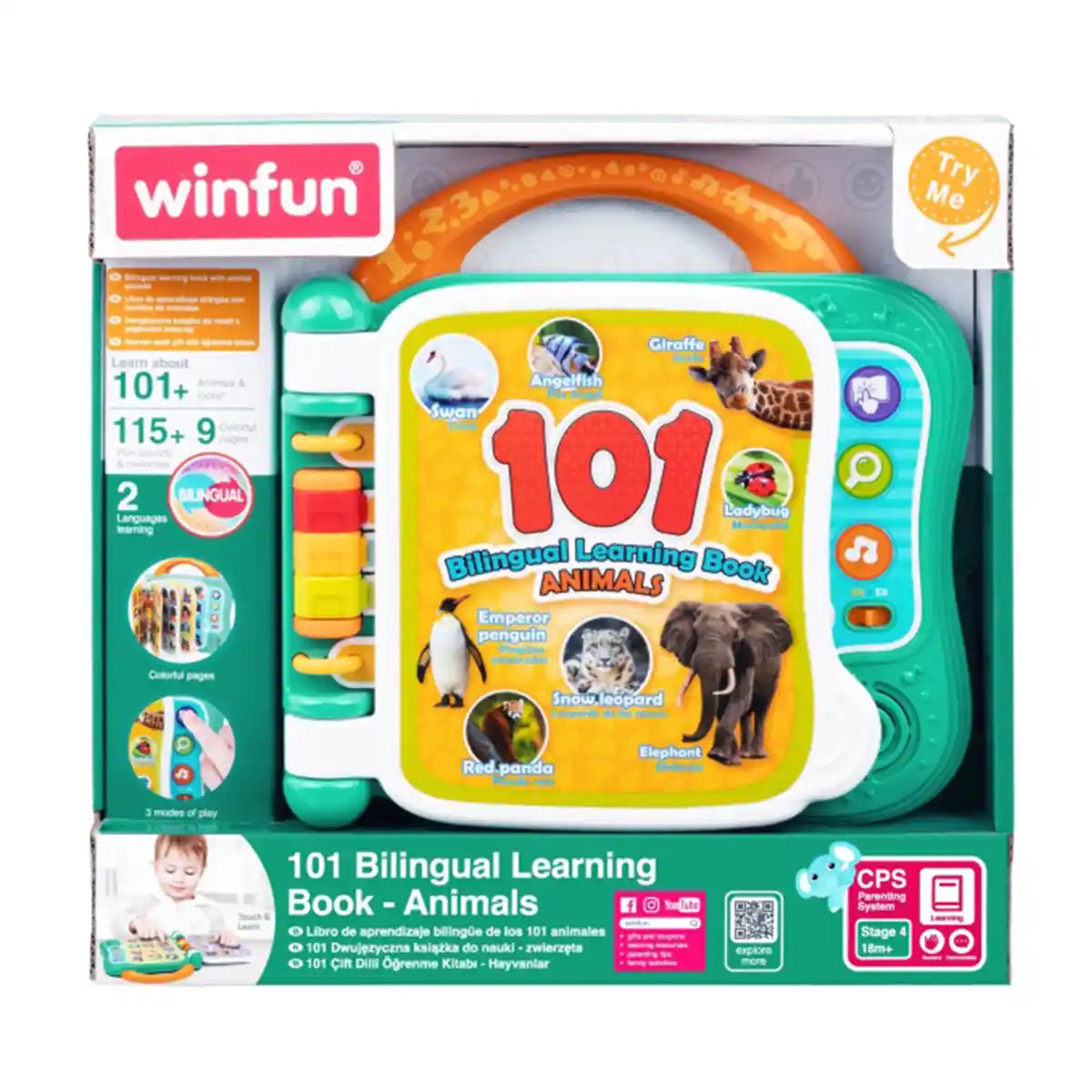 Winfun 101 Bilingual Learning Book - Animals - Kiddy Zone