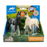 2 Pcs Horse In Open Touch Box - Kiddy Zone