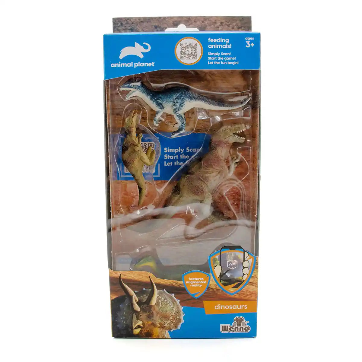 4 Pcs Dinosaur In Window Box - Kiddy Zone