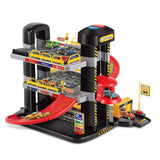 Electric Parking Lot with 5 Iron Cars, Sliding (55pcs) 3YRS+