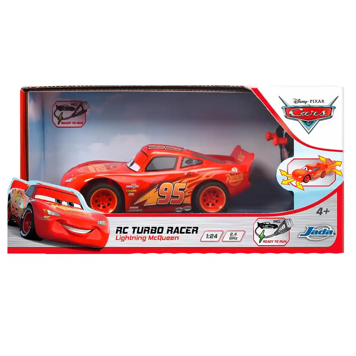 R/C Jada Cars 3 Lightning McQueen Turbo Racer