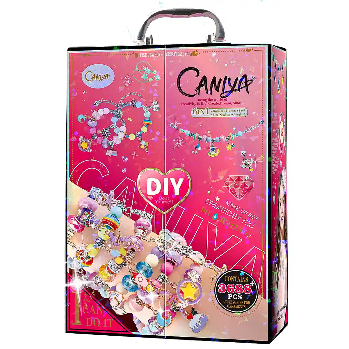 Caniya Diy Jewelry Box Wardrobe-Shaped 6in1 yrs6+