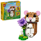 LEGO® Creator 3 in 1 Cute Hamster with a Flower Toy 31376
