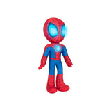 SPIDEY N FRIENDS FEAT PLUSH GLOW WEB B/O