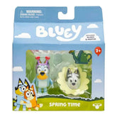 Bluey Spring Time Figure 2-Pack Bluey & Muffin