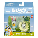 Bluey Spring Time Figure 2-Pack Bluey & Muffin