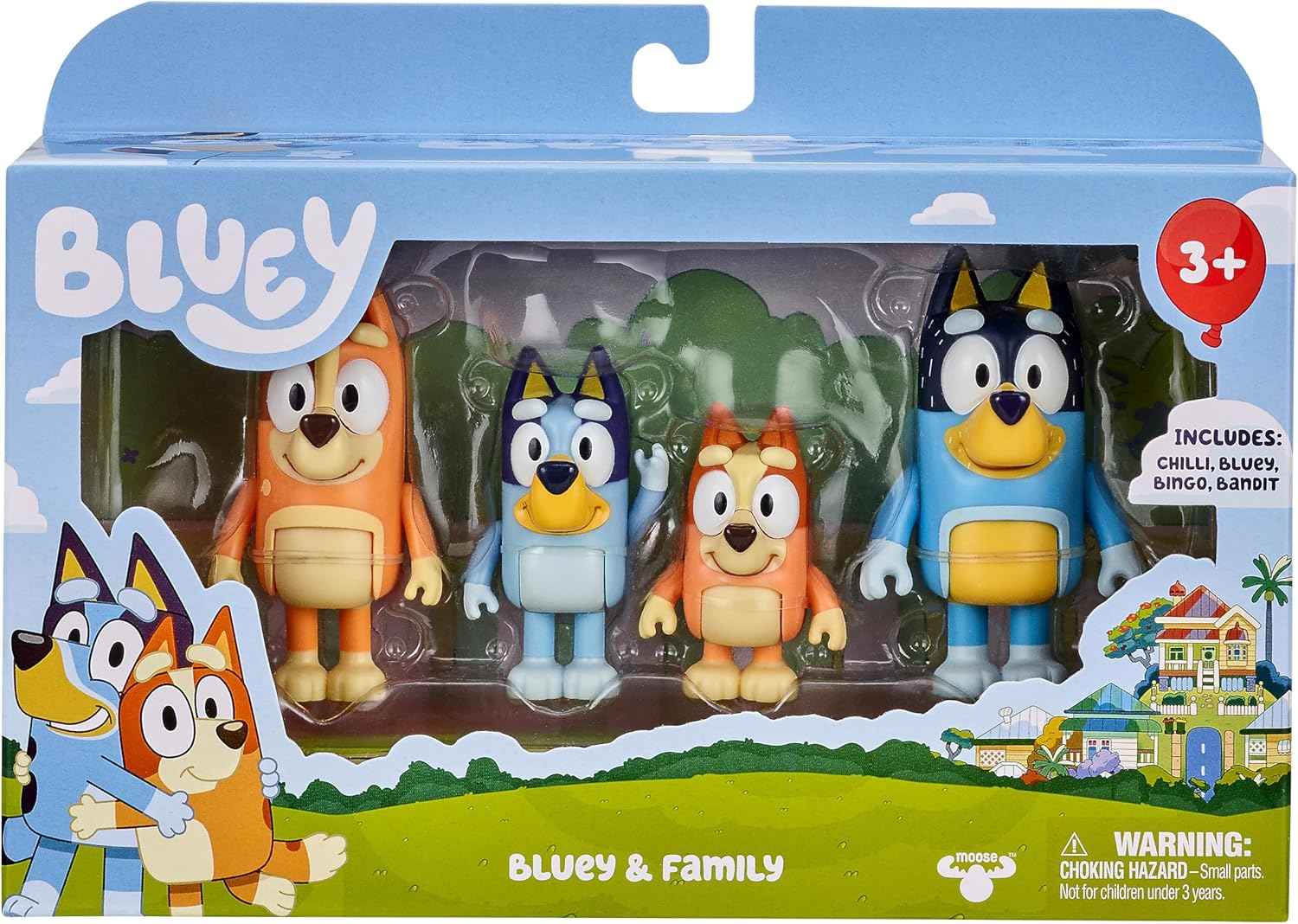 Bluey Heeler Family Figure 4-Pack